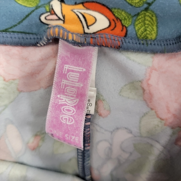 Lularoe Disney Bambi and Thumper Rose Leggings One Size - Picture 3 of 6